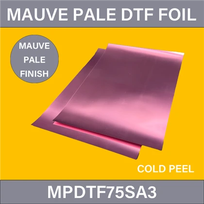 Folja tat-trasferiment tad-DTF pallida malva